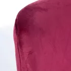 Modern fåtölj i stål och sammetseffekt Seat 3 Finishes - Matty Viadurini