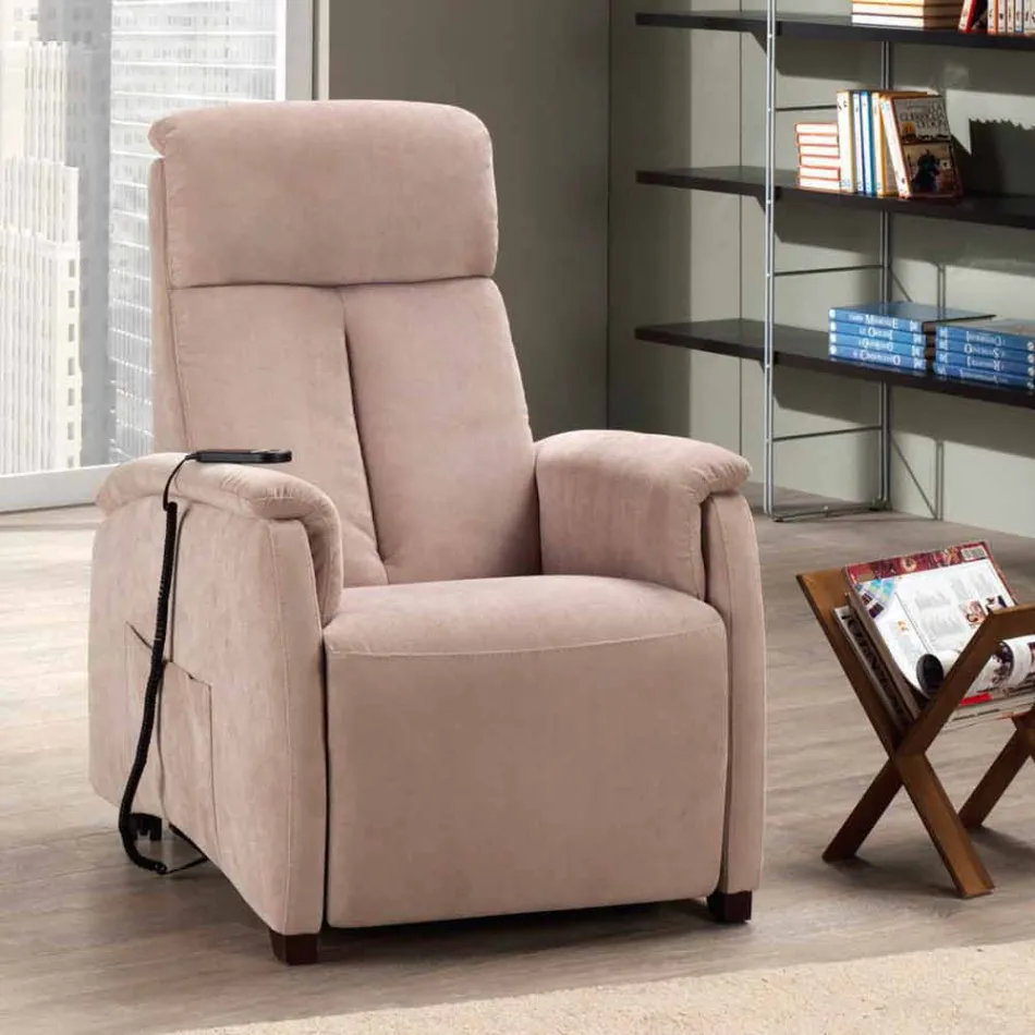 Motoriserad fåtölj alzapersona Via Venezia 1 motor Viadurini