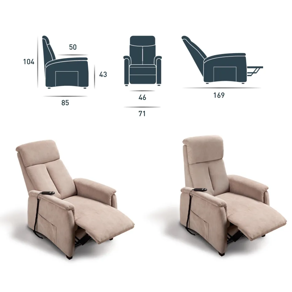 Via Venezia motoriserad lyftstol med två motorer Viadurini