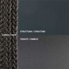Utomhusfåtölj i galvaniserat stål och rep med kuddar tillverkad i Italien - Helga Viadurini