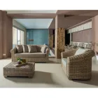 Utomhusfåtölj i Kubù med dynor ingår - Isildur Viadurini