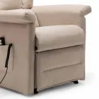 Lift Relax Fåtölj med 2 motorer med hjul tillverkade i Italien - Isabelle Viadurini