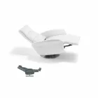 Relax fåtölj 2 motorer svängbart läder / tyg / modernt läder Bluma Viadurini