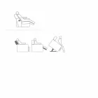 Avslappnande fåtölj i rosédesign med 2 motorer, tillverkad i Italien Viadurini