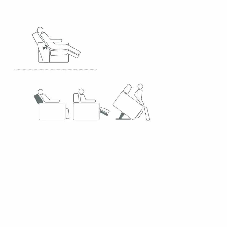 Avslappnande fåtölj i rosédesign med 2 motorer, tillverkad i Italien Viadurini