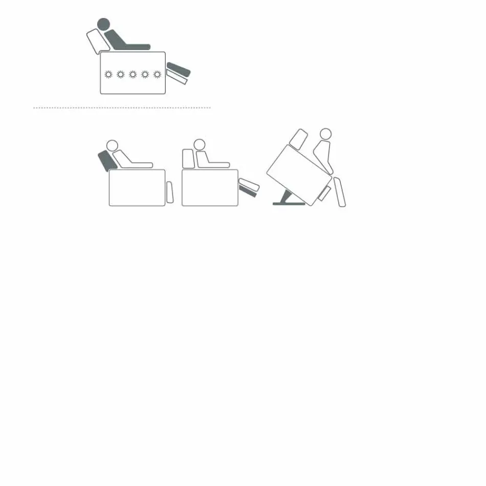 Avslappnande fåtölj i rosédesign med 2 motorer, tillverkad i Italien Viadurini