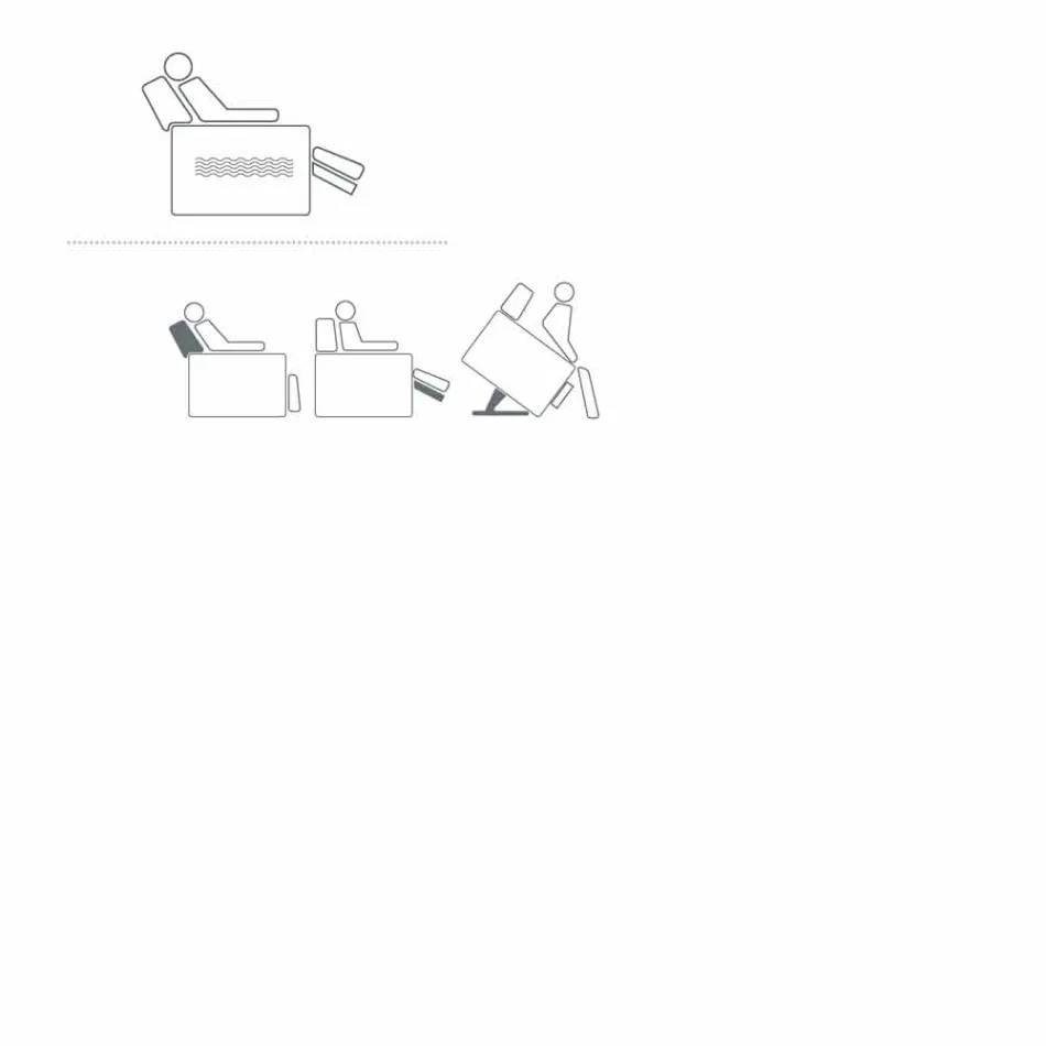 Avslappnande fåtölj i rosédesign med 2 motorer, tillverkad i Italien Viadurini