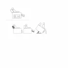 Avslappnande fåtölj i rosédesign med 2 motorer, tillverkad i Italien Viadurini