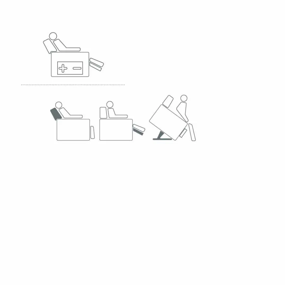 Avslappnande fåtölj i rosédesign med 2 motorer, tillverkad i Italien Viadurini