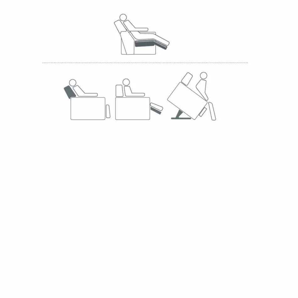 Avslappnande fåtölj i rosédesign med 2 motorer, tillverkad i Italien Viadurini