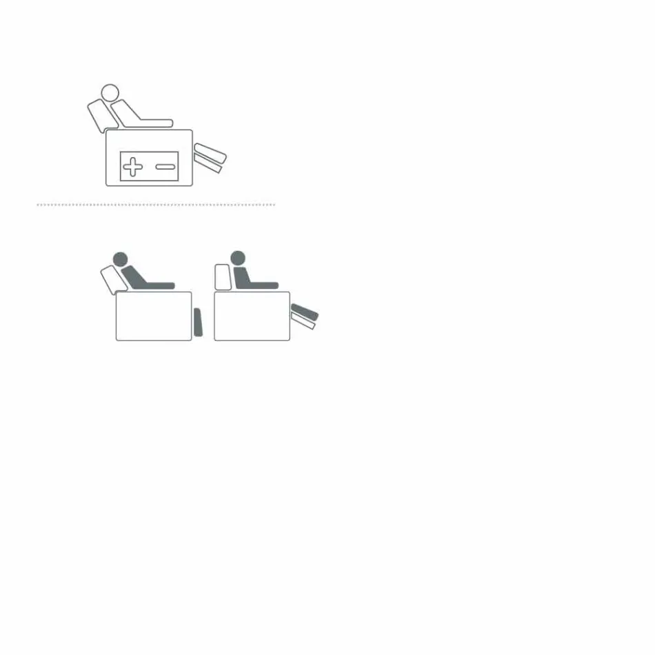 Motoriserad roterande relaxfåtölj 2 motorer tillverkade i Italien Bao design Viadurini