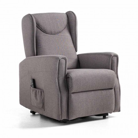 Relax Lift Liggande elektrisk stol med två kvalitetsmotorer - Nathalie Viadurini