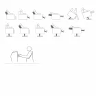 Ortopedisk relaxfåtölj 4 motorer tillverkade i Italien Giglio, modern design Viadurini