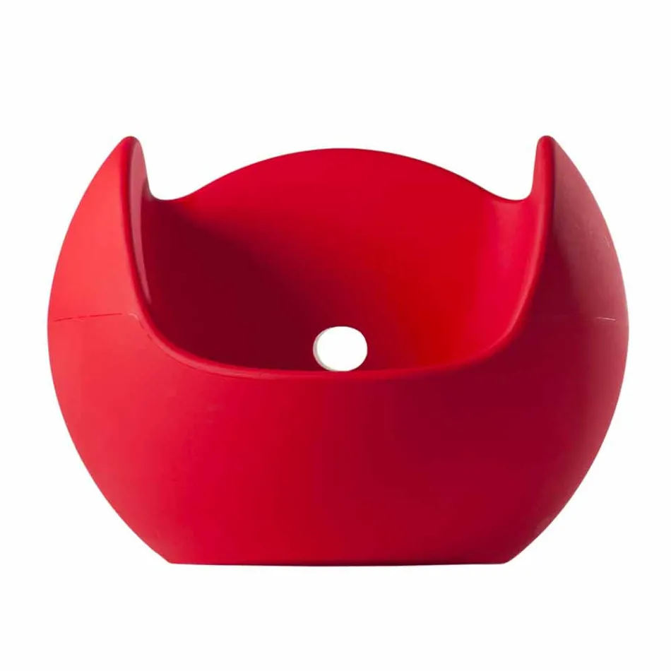 Rundformad rockande fåtölj Slide Blos färgad design gjord i Italien Viadurini