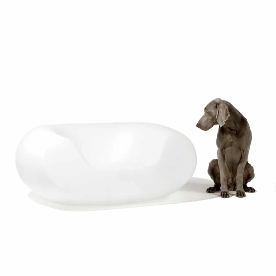 Färgad rund fåtölj Slide Chubby modern design gjord i Italien Viadurini