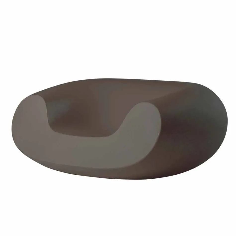 Färgad rund fåtölj Slide Chubby modern design gjord i Italien Viadurini