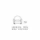 Vardagsrumsfåtölj täckt i läder med träfötter tillverkade i Italien - Pegolo Viadurini