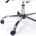 Kontorsstol Stål och Mesh Tyg Armstöd och Nackstöd - Cerreto Viadurini