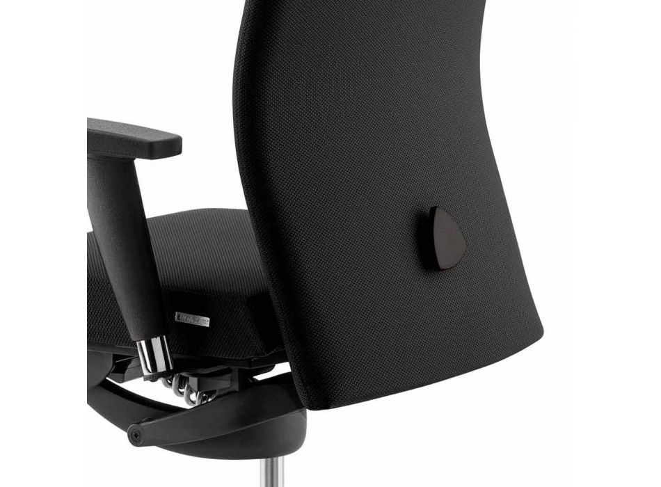 Svängbar ergonomisk design kontorsfåtölj med armstöd och nackstöd - Romolo Viadurini