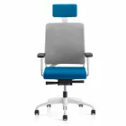 Ecological Swivel Ergonomic Design Office fåtölj med nackstöd - Meliva Viadurini