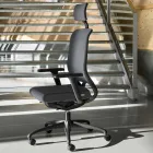 Ecological Swivel Ergonomic Design Office fåtölj med nackstöd - Meliva Viadurini