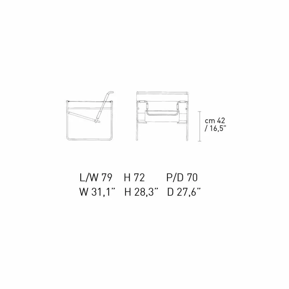 Kontorsfåtölj i läder med förkromad stålkonstruktion tillverkad i Italien - Cefeo Viadurini