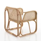 Utomhus och inomhus Rottingfåtölj och Saia Tygkuddar - Voir Viadurini