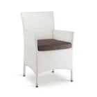 Stapelbar utomhusstol i flätad aluminium - Bruma Viadurini