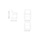 Trädgårdsfåtölj i syntetfiberväv Made in Italy - Tillie Viadurini