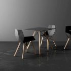 Design Living Room Fåtölj i polypropen och trä - Faz Wood av Vondom Viadurini