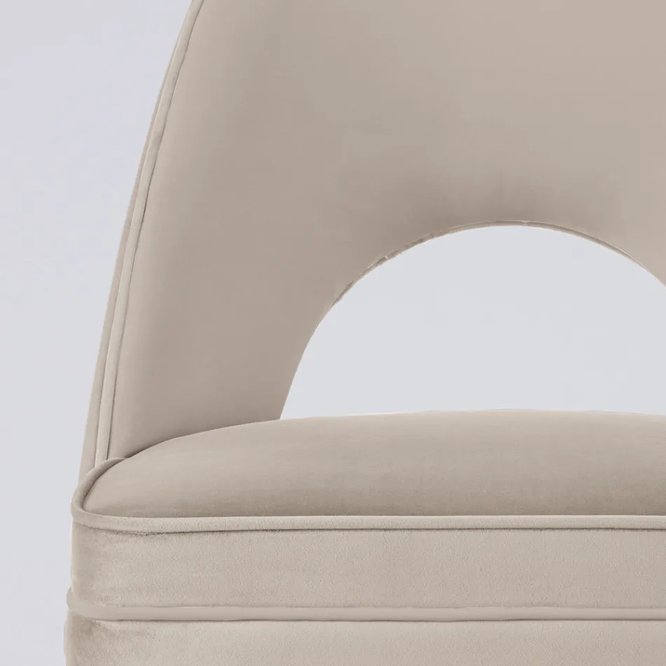 Vardagsfåtölj i olika tyger med träskal - Edgar Viadurini