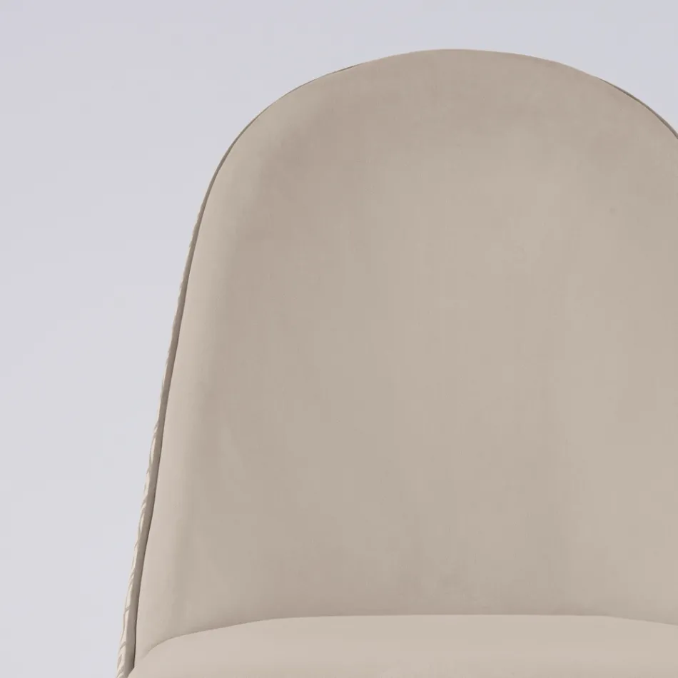 Vardagsrumsfåtölj i tyg och massivt trä Tillverkad i Italien - Jordi Viadurini