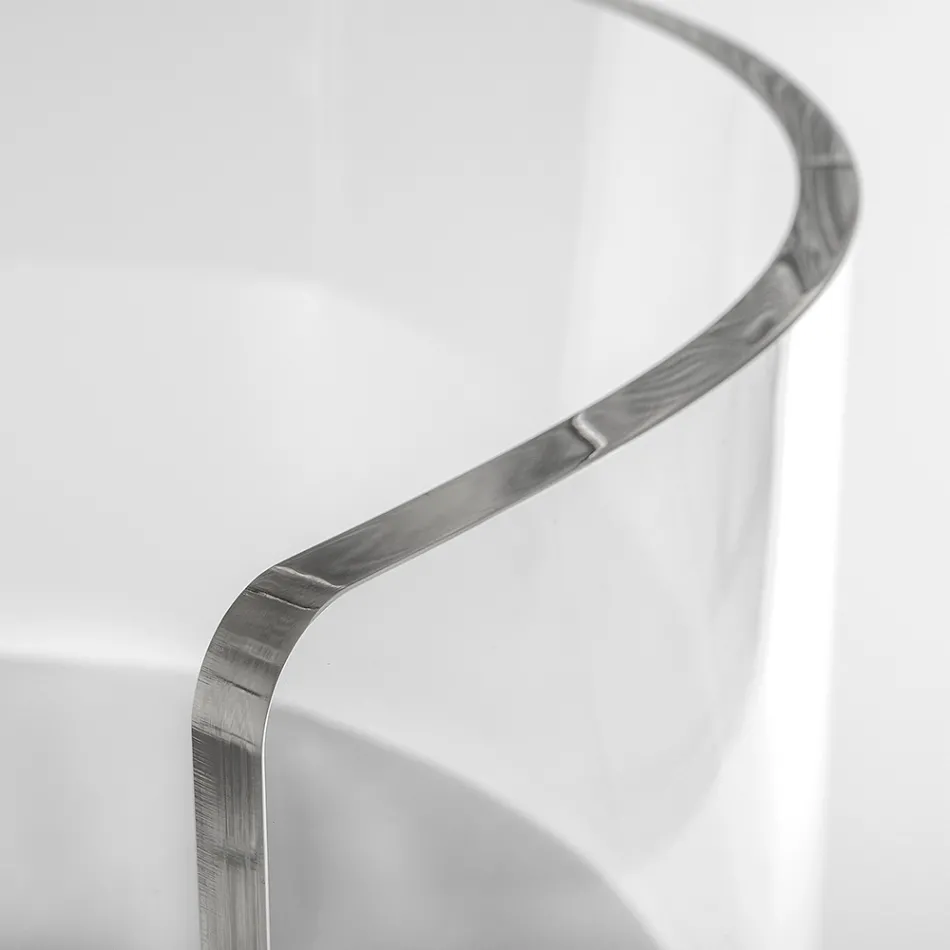 Elegant transparent plexiglasfåtölj tillverkad i Italien - Rachele Viadurini