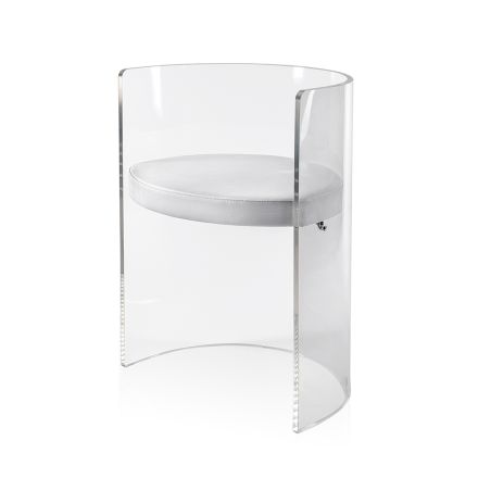 Elegant transparent plexiglasfåtölj tillverkad i Italien - Rachele Viadurini