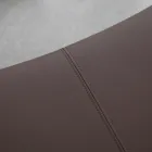 Metallfåtölj och ekologisk lädersits Tillverkad i Italien - Mint Viadurini