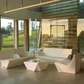 Modern design lounge fåtölj Slide Kami Ichi gjord i Italien