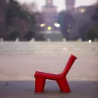 Glidande designstol Låg Litafärgad i Italien Viadurini