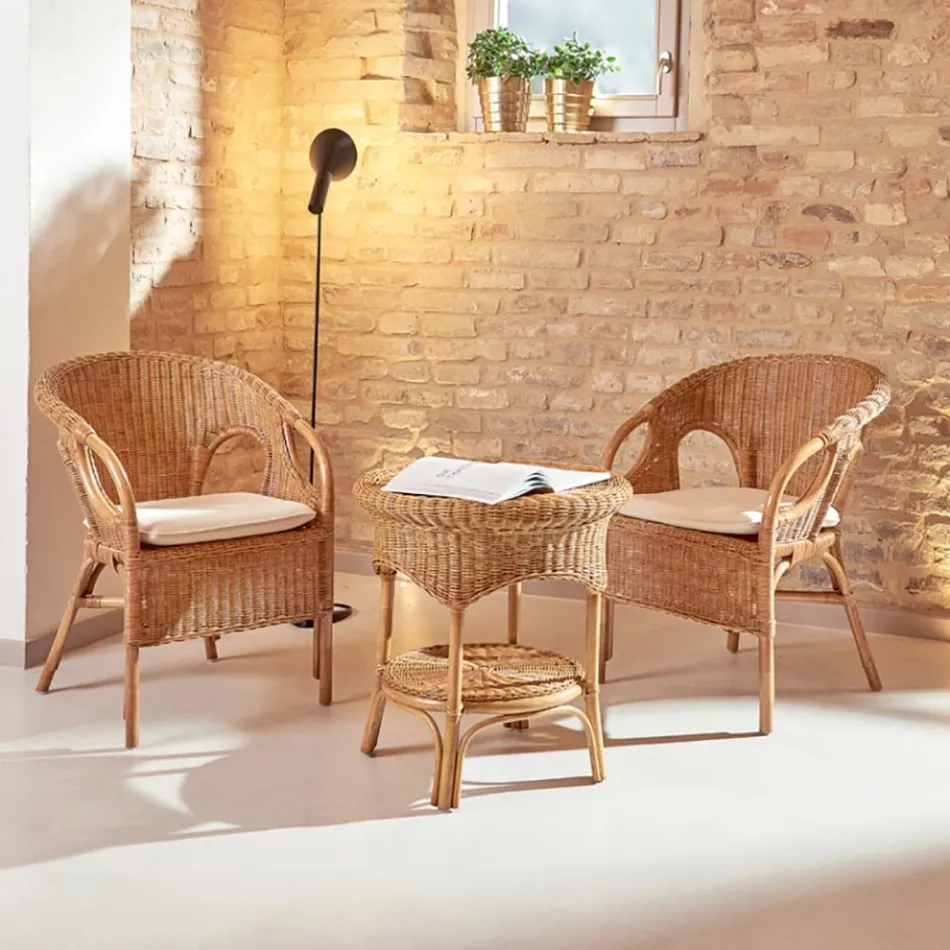 Utomhusfåtölj med sittdyna - Nathaniel Viadurini