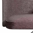 Svängbar fåtölj med hjul och armstöd Made in Italy - Felix Viadurini