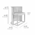 Fåtölj utomhus i aluminium och lyxiga rep - Julie Viadurini