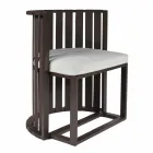 Fåtölj utomhus i aluminium och lyxiga rep - Julie Viadurini