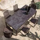 Fåtölj utomhus i aluminium och lyxiga rep - Julie Viadurini