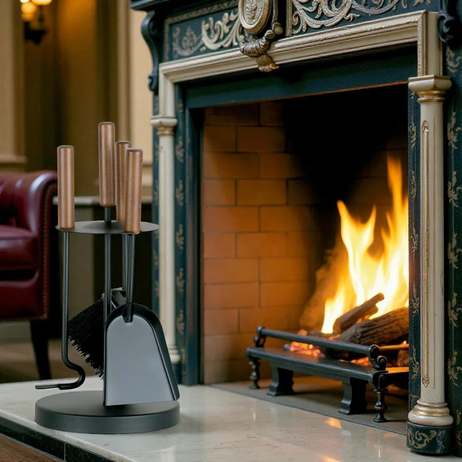 Verktygshållare med 3 metallverktyg i olika ytbehandlingar Tillverkad i Italien - Darbuka Viadurini