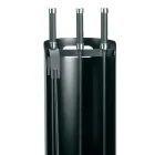 Verktygshållare med 3 verktyg för eldstad i metall Made in Italy - Bazar Viadurini