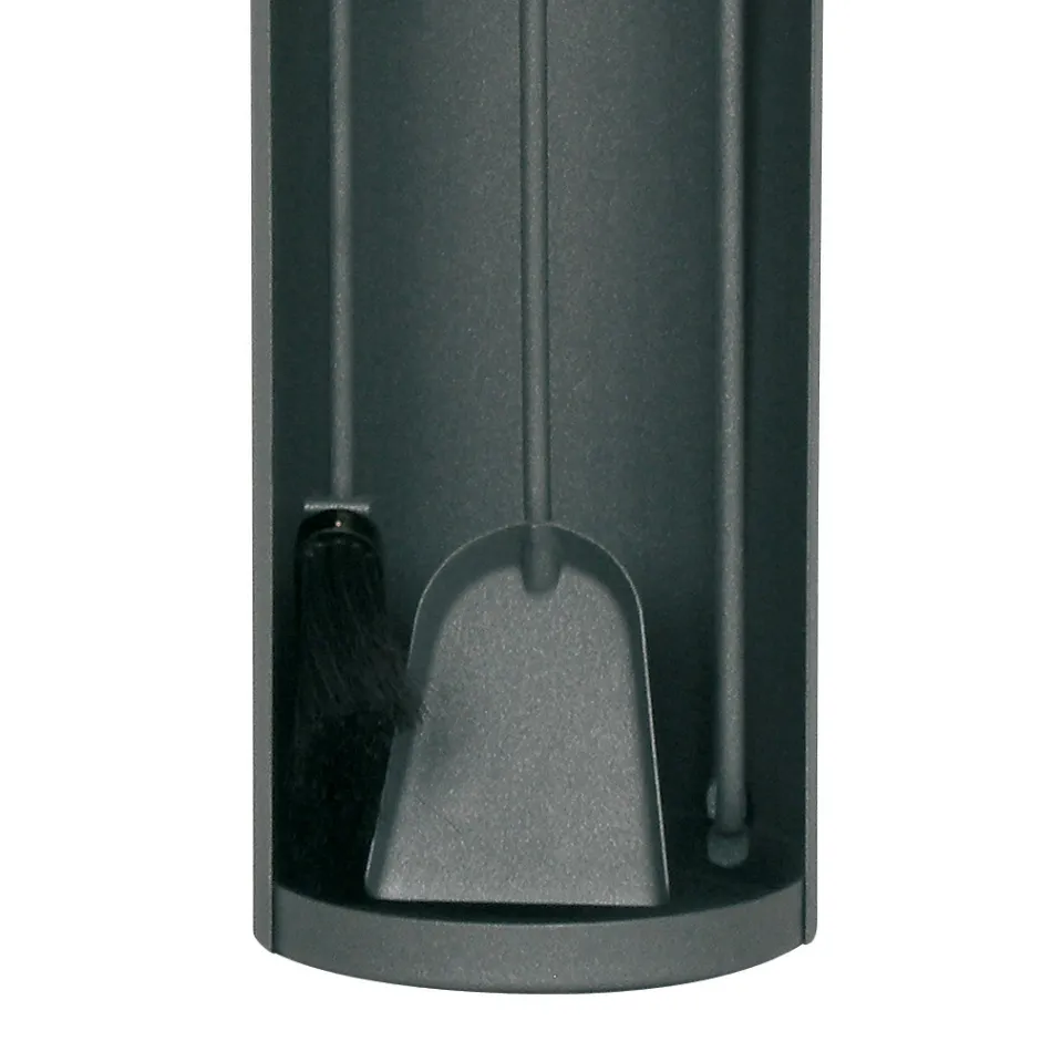 Verktygshållare med 3 verktyg för eldstad i metall Made in Italy - Bazar Viadurini