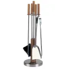 Verktygshållare med 4 tillbehör i metall eller stål Tillverkad i Italien - Papaya Viadurini