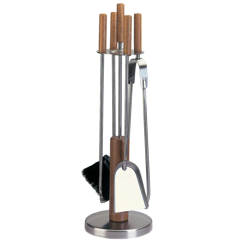 Verktygshållare med 4 tillbehör i metall eller stål Tillverkad i Italien - Papaya Viadurini