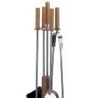 Verktygshållare med 4 tillbehör i metall eller stål Tillverkad i Italien - Papaya Viadurini