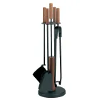 Verktygshållare med 4 tillbehör i metall eller stål Tillverkad i Italien - Papaya Viadurini