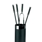 Verktygshållare med 4 eldstadstillbehör ingår Made in Italy - Snake Viadurini